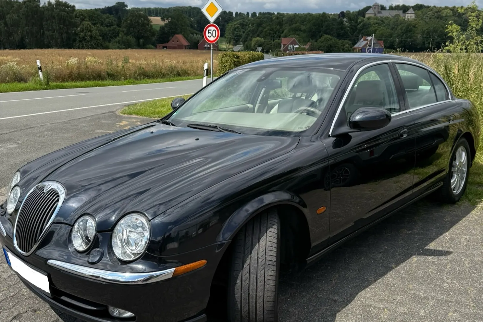 Jaguar S-Type Außenansicht nach professioneller Lackaufbereitung Münster