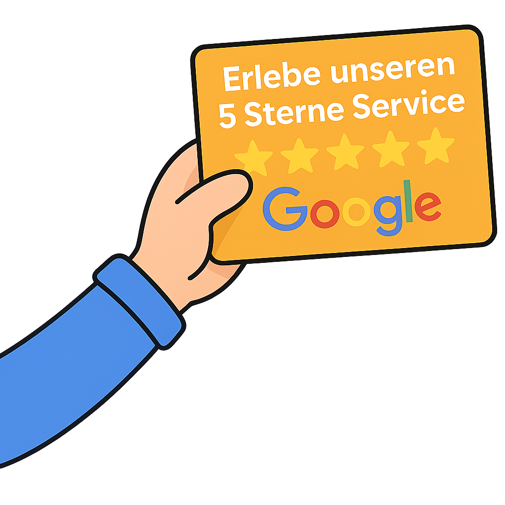 5-Sterne Google Service Comic