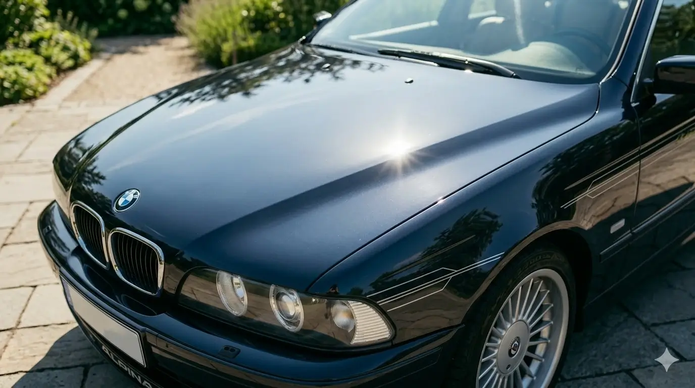 Autopolitur Nachher-Ergebnis – BMW Alpina bei MBB Autoreinigung