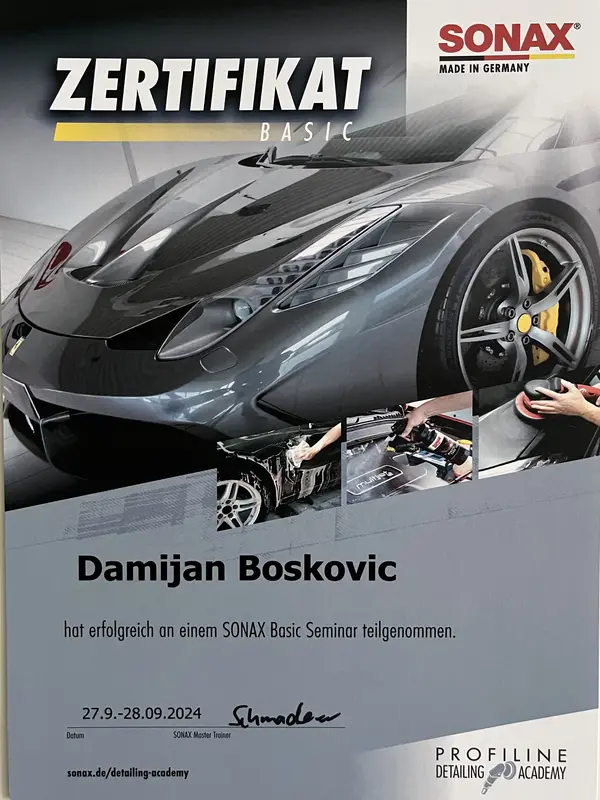 Zertifikat Fahrzeugaufbereitung – MBB Autoreinigung (2)