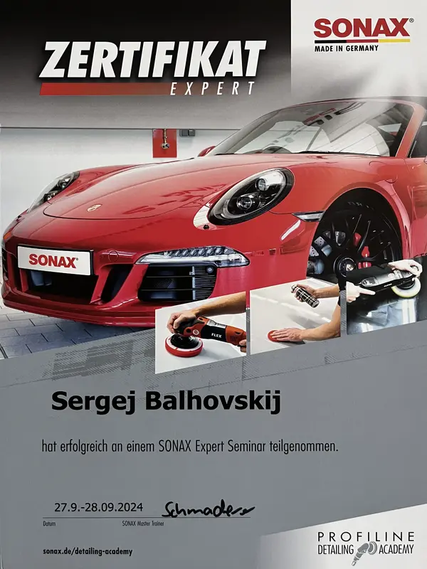 Zertifikat Fahrzeugaufbereitung – MBB Autoreinigung (6)