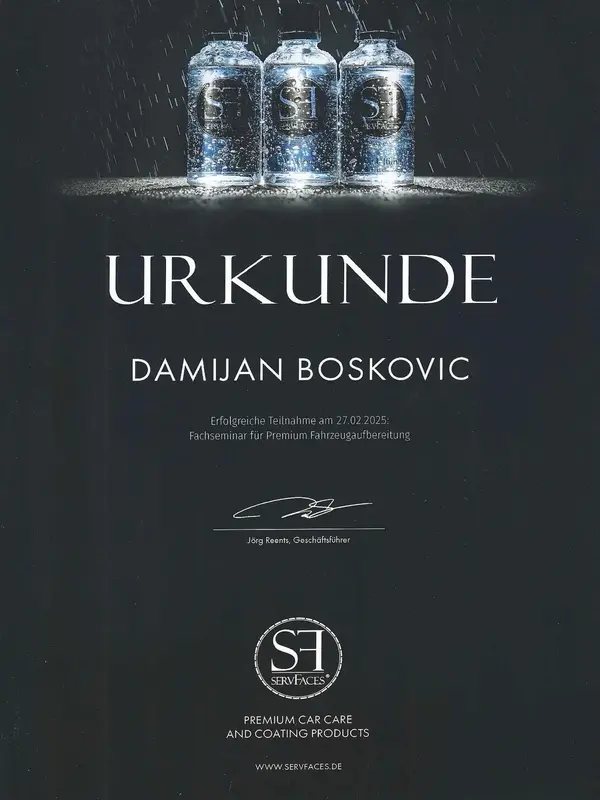 Zertifikat Fahrzeugaufbereitung – MBB Autoreinigung (8)