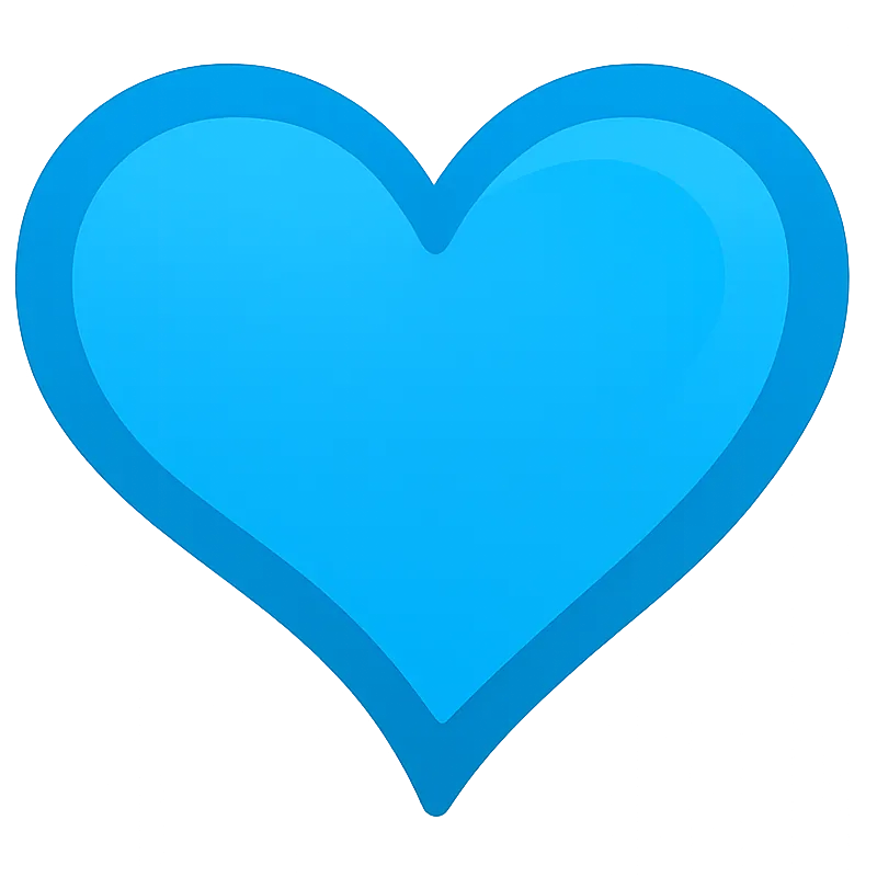 blaues Herz-Icon