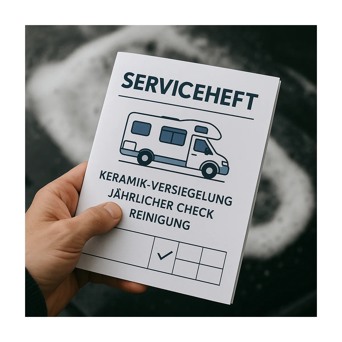 Serviceheft Keramikversiegelung Wohnmobil