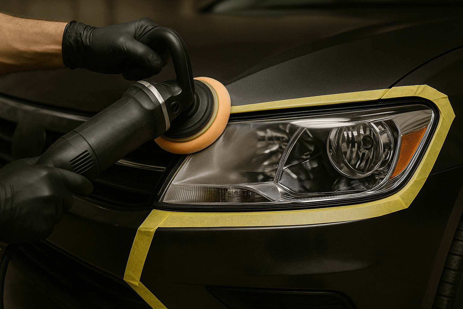 Scheinwerfer Vorher-Nachher